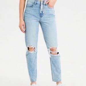American Eagle Ripped Mom Jeans